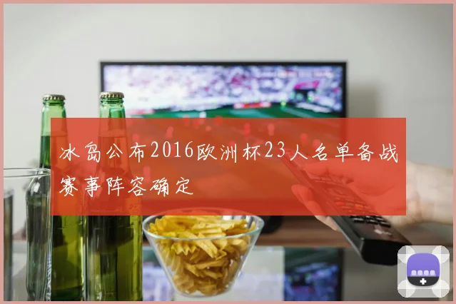 冰岛公布2016欧洲杯23人名单备战赛事阵容确定